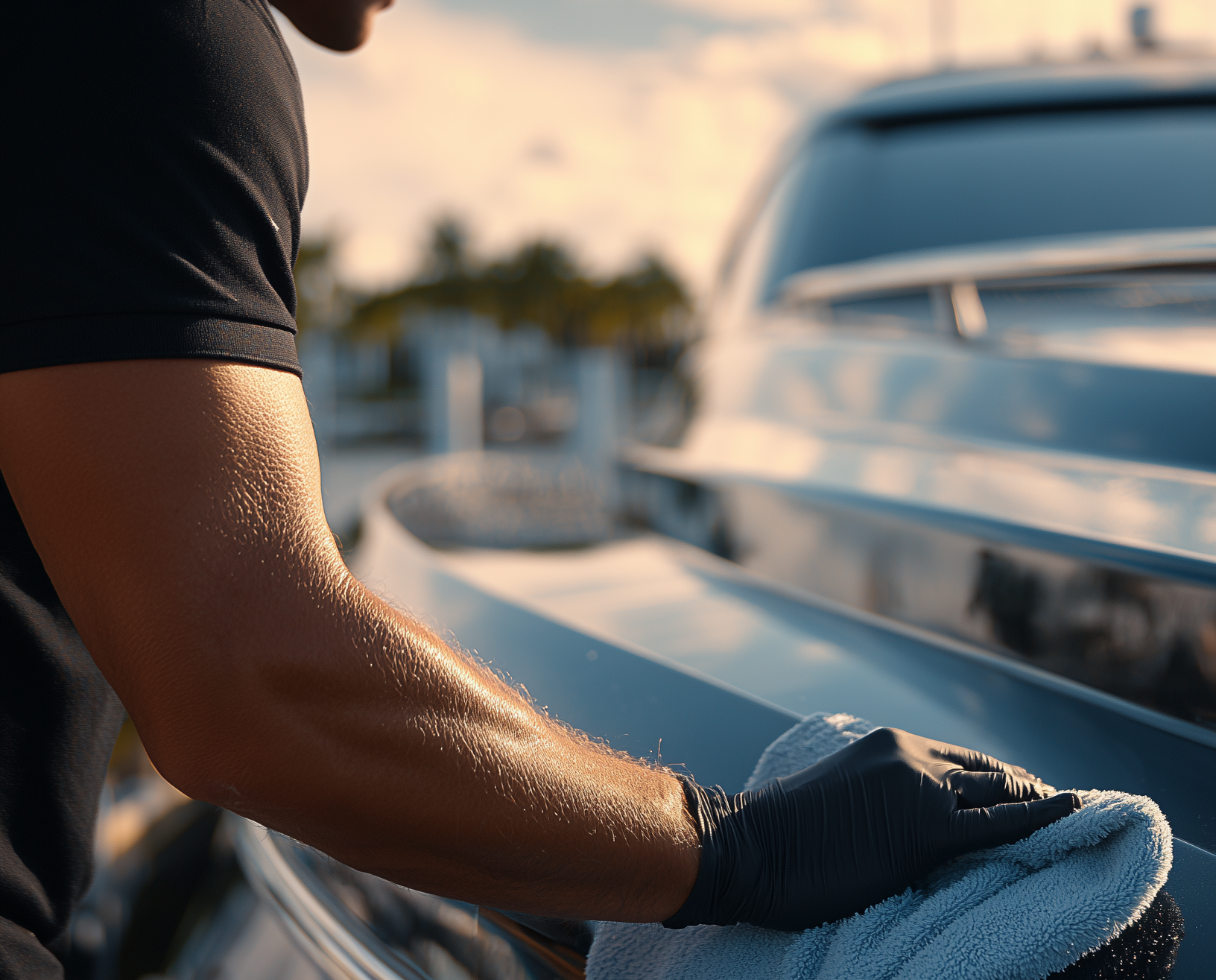 Motor yacht — exterior detailing